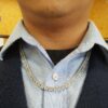 Round Baguette Diamond Chain Necklace 14K White Gold 20.28ct 6.9mm 21.5" Rtl$47k
