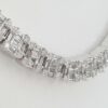 Round Baguette Diamond Chain Necklace 14K White Gold 20.28ct 6.9mm 21.5" Rtl$47k