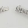 Round Baguette Diamond Chain Necklace 14K White Gold 20.28ct 6.9mm 21.5" Rtl$47k
