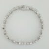 Marquise Cut Diamond Line Tennis Bracelet 7" 12 ct 18K White Gold Rtl $36K