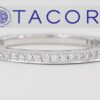TACORI Sculpted Crescent 2649-15B12 Platinum 0.17 Diamond Band Rtl 2,990 Sz 6.5