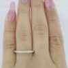 TACORI Sculpted Crescent 2649-15B12 Platinum 0.17 Diamond Band Rtl 2,990 Sz 6.5
