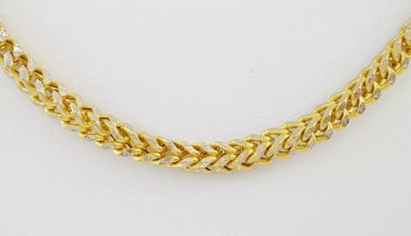 Yellow Gold Square Franco Lightweight Chain Necklace 10K 24" 19.7 Grams 3.8 mm