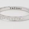 TACORI Sculpted Crescent 2649-15B12 Platinum 0.17 Diamond Band Rtl 2,990 Sz 6.5