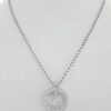 Roberto Coin Cento Baby O Diamond Circle Pendant 0.82 ct 19 mm 18K W Gold 8,925