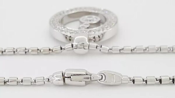 Roberto Coin Cento Baby O Diamond Circle Pendant 0.82 ct 19 mm 18K W Gold 8,925