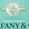 Tiffany & Co Round Diamond Solitaire Engagement Ring 1.74 ct 18k Plat Rtl $57K