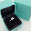 Tiffany & Co Novo Cushion Diamond Platinum Engagement Ring 1.68 ct Rtl $34,000