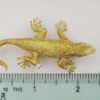 Vintage Yellow Gold Diamond & Ruby Eyes Lizard Brooch Pin 18K 18.3 grams 57.5mm