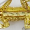 Vintage Yellow Gold Diamond & Ruby Eyes Lizard Brooch Pin 18K 18.3 grams 57.5mm