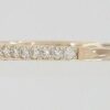 0.25 ct 14k Rose Gold Half Circle Round Diamonds Wedding Band 1.9mm Rtl 870