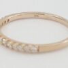 0.25 ct 14k Rose Gold Half Circle Round Diamonds Wedding Band 1.9mm Rtl 870