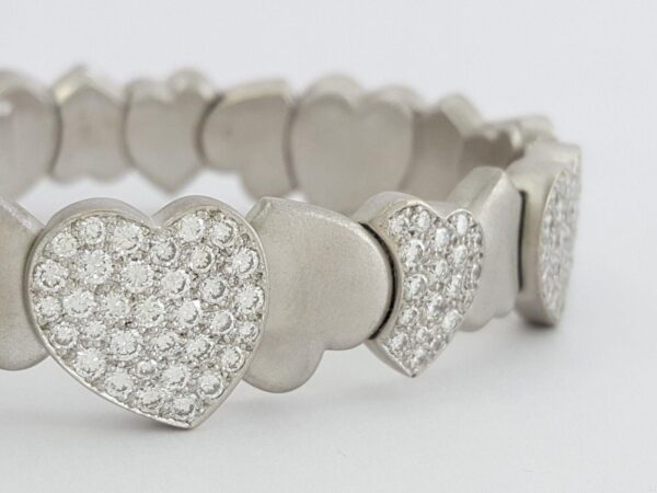 Fred of Paris Diamond Heart Earrings Ring Bracelet Set 8.32 ct 18K Rtl 30,000+