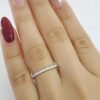 Round Diamond Full Circle Eternity Wedding Anniversary Ring 0.5 ct 14k W Gold