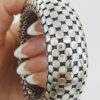John Hardy Sterling Silver Dot Flex Cuff Bracelet 22.3 mm 107.2 grams