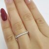 Round Diamond Full Circle Eternity Wedding Anniversary Ring 0.5 ct 14k W Gold