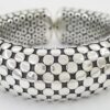 John Hardy Sterling Silver Dot Flex Cuff Bracelet 22.3 mm 107.2 grams