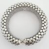 John Hardy Sterling Silver Dot Flex Cuff Bracelet 22.3 mm 107.2 grams
