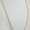 14K Yellow Gold Diamond Cut Rope Chain Necklace 30" 33.7 Grams 3.7 mm