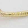 Vintage 18K Yellow Gold Rose Amethyst Pin Brooch 14.3 Grams 3”
