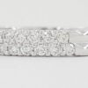 Helzberg Two Row Half Circle Round Diamond Wedding Band 0.75 ct 14k White Gold