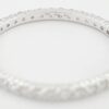 Round Diamond Full Circle Eternity Wedding Anniversary Ring 0.5 ct 14k W Gold