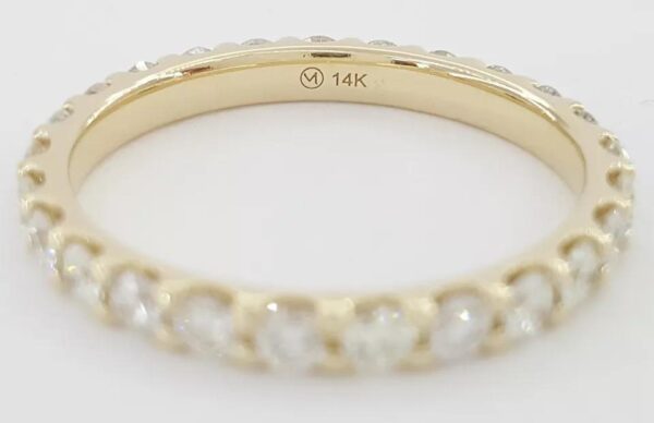 Round Diamond Full Circle Eternity 14k Gold Wedding Band Ring 1.5 ct Rtl $3,295