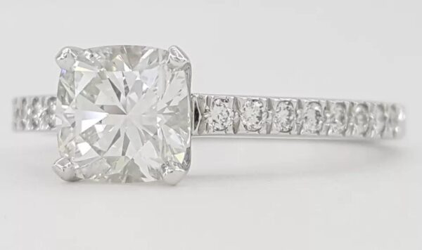 Tiffany & Co Novo Cushion Cut Diamond Engagement Ring 1.23 ct Rtl $15.5K