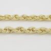14K Yellow Gold Diamond Cut Rope Chain Necklace 30" 33.7 Grams 3.7 mm
