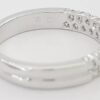 Helzberg Two Row Half Circle Round Diamond Wedding Band 0.75 ct 14k White Gold