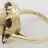 Vintage Old European Cut Garnet 14k Yellow Gold Ring 2.4 ct 5.7 Grams