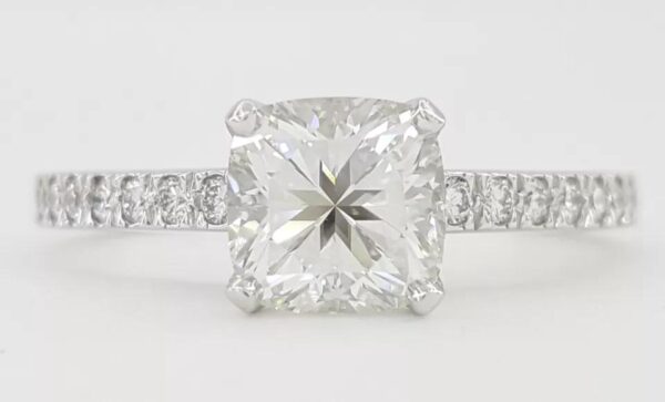 Tiffany & Co Novo Cushion Cut Diamond Engagement Ring 1.23 ct Rtl $15.5K