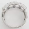 Diamond Open Work Pave Statement Ring 0.7 ct 14k White Gold 17mm Retail $3k