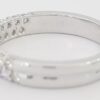 Helzberg Two Row Half Circle Round Diamond Wedding Band 0.75 ct 14k White Gold