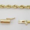 14K Yellow Gold Diamond Cut Rope Chain Necklace 30" 33.7 Grams 3.7 mm