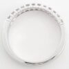 Helzberg Two Row Half Circle Round Diamond Wedding Band 0.75 ct 14k White Gold