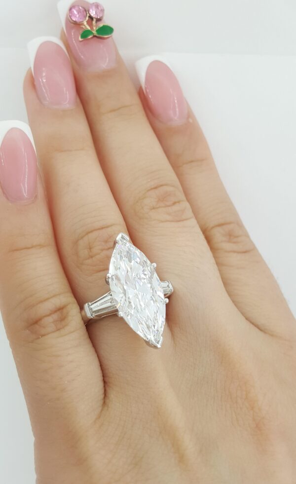 Marquise Diamond Engagement Ring 7.8 ct Type 2a Ideal Cut GIA D/VS1 Retail $650K