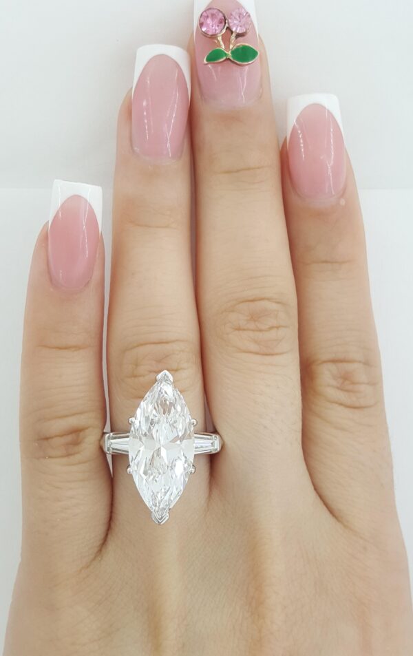 Marquise Diamond Engagement Ring 7.8 ct Type 2a Ideal Cut GIA D/VS1 Retail $650K