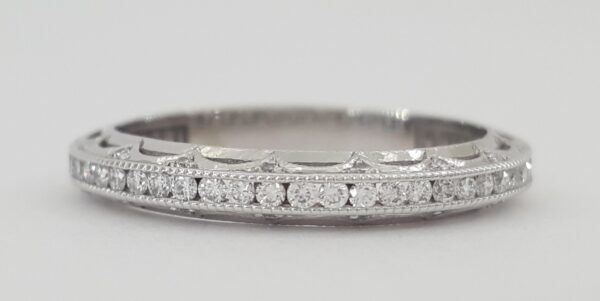 TACORI 0.25 ct Reverse Crescent 2617B12 Round Diamond 18k Gold Wedding Band