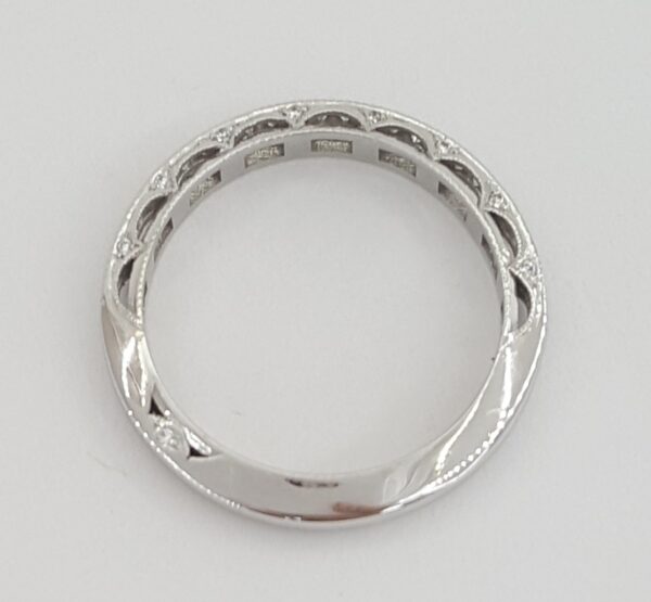 TACORI 0.25 ct Reverse Crescent 2617B12 Round Diamond 18k Gold Wedding Band