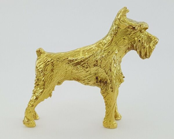 Vintage Tiffany & Co. 18K Yellow Gold Terrier Dog Brooch / Pin 28.8 grams
