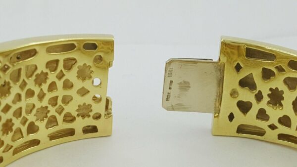 Roberto Coin 18K Yellow Gold Giraffe 1.32 ct Diamond Enamel Bangle 81.2 Grams