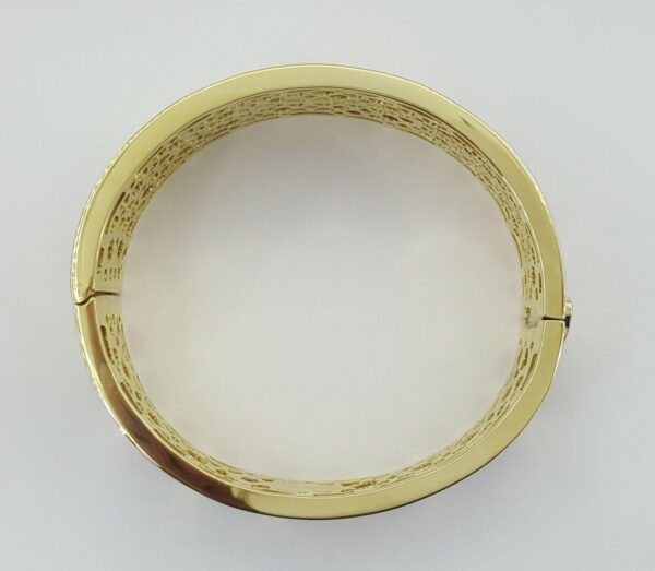 Roberto Coin 18K Yellow Gold Giraffe 1.32 ct Diamond Enamel Bangle 81.2 Grams