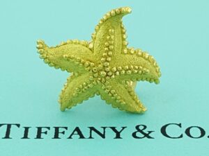 Tiffany & Co Vintage 18K Yellow Gold Starfish Single Clips-On Earring 8.3 grams