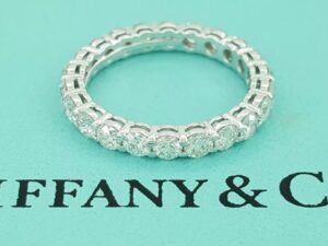 Tiffany & Co Forever Full Circle Eternity Diamond Band Ring 1.8 ct Plat Rtl $12k