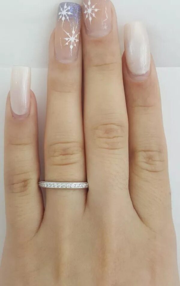 Tiffany & Co Legacy Full Circle Eternity Diamond Band Ring 0.5 ct Platinum
