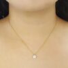 Tiffany & Co Round Diamond Solitaire Pendant 0.77 ct H/VS1 16" Retail $9k
