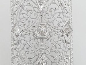 Art Deco Old Mine Old European Diamond Brooch Pendant 0.5 ct