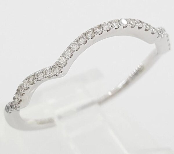Gabriel & Co. Round Brilliant Diamond Wedding Band 0.14 ct 14k Rtl $1,425