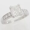 Radiant Cut Diamond Platinum Engagement Ring 1.8 ct Retail $15,500